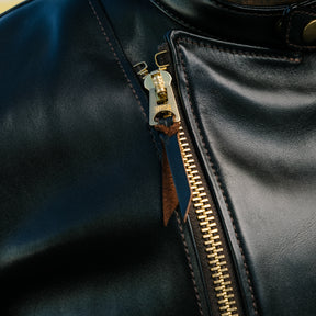 Y'2 Leather HR-01 Vintage Horse Single Riders Jacket Black