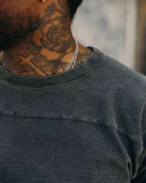 Full Count 5505 Old Football T Ink Black