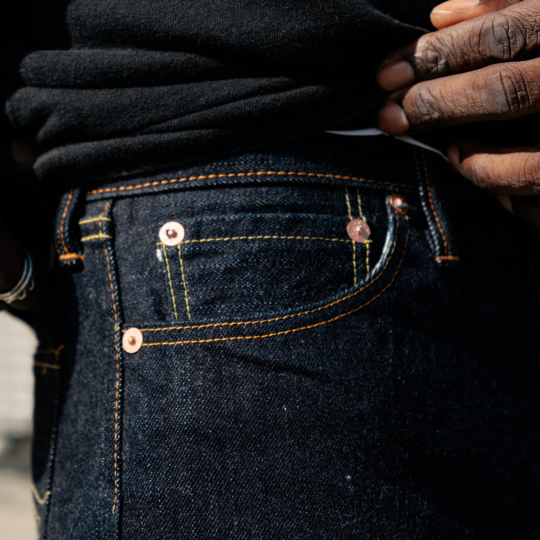 The Flat Head FN-3005 14.5oz Straight Jeans Indigo