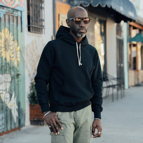 The Flat Head FN-SWP-301 Fleece Lined Sweatshirt Hoodie Black