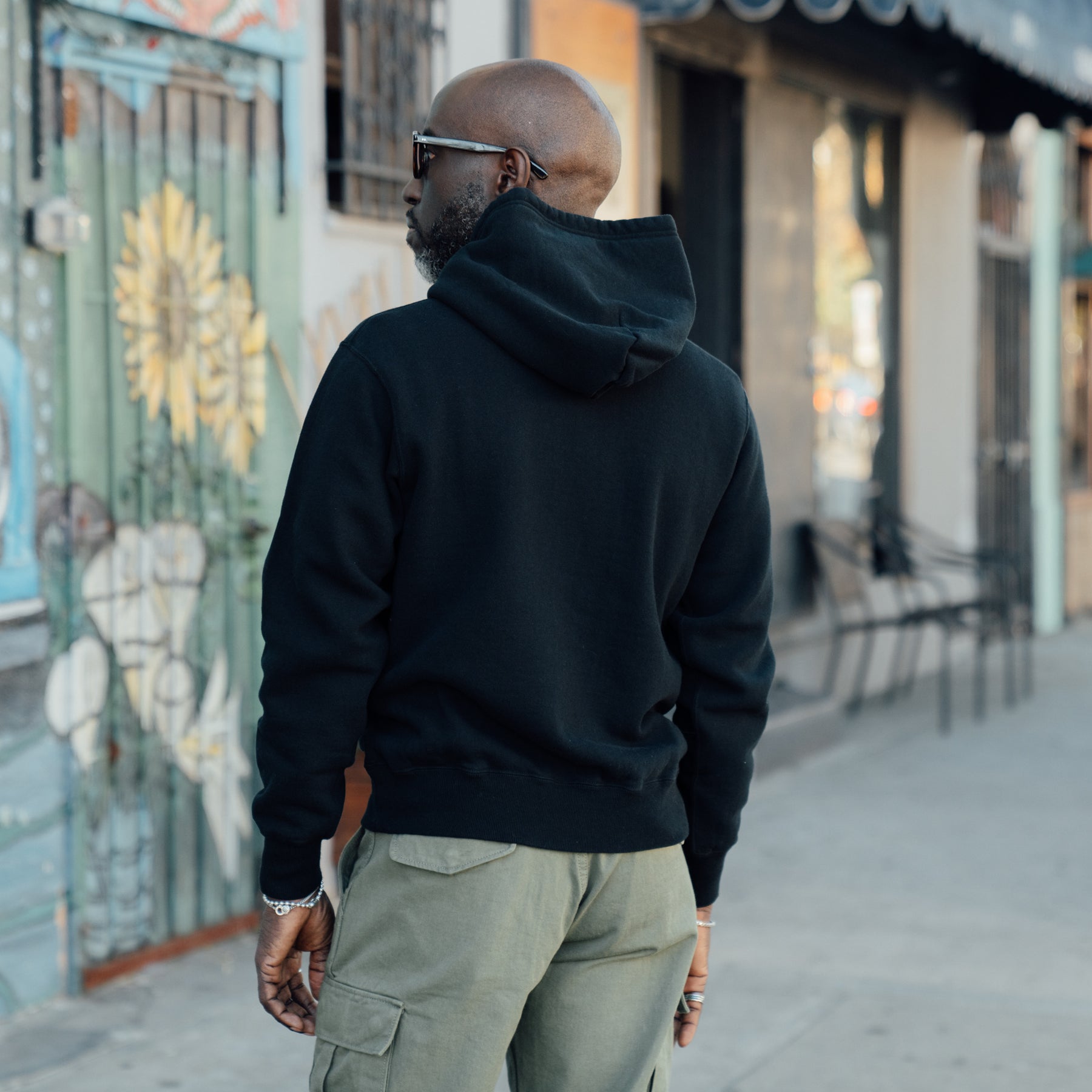 The Flat Head FN-SWP-301 Fleece Lined Sweatshirt Hoodie Black