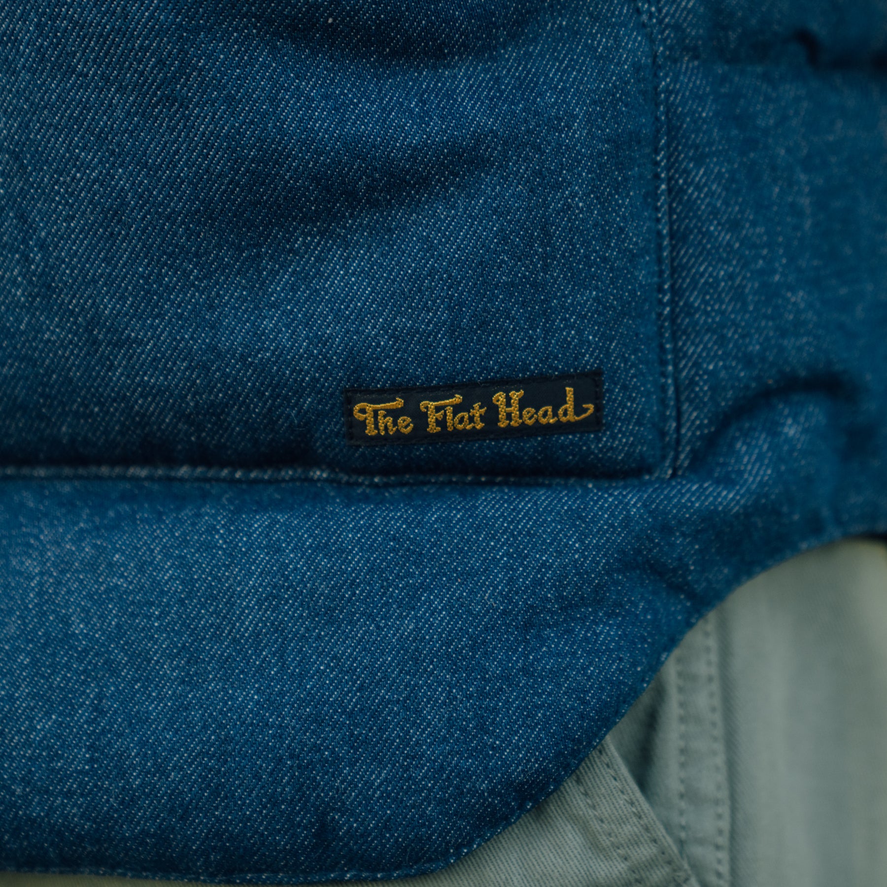 The Flat Head FN-OJ-DPV001 12.5oz Denim Puff Vest