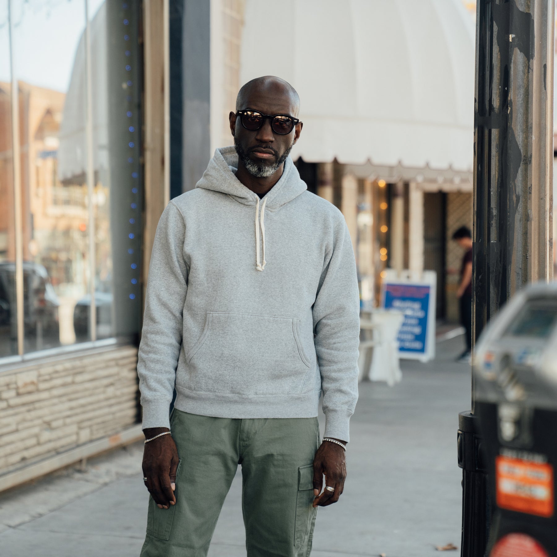 The Flat Head FN-SWP-301 Fleece-Lined Sweatshirt Hoodie Grey