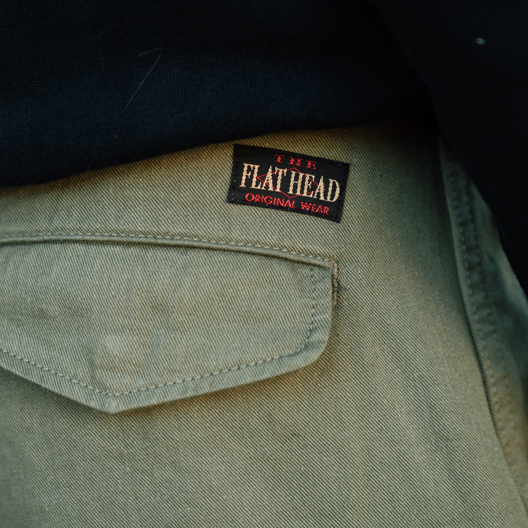 The Flat Head FN-PA-C016 Cargo Pants Olive