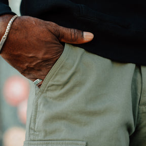 The Flat Head FN-PA-C016 Cargo Pants Olive