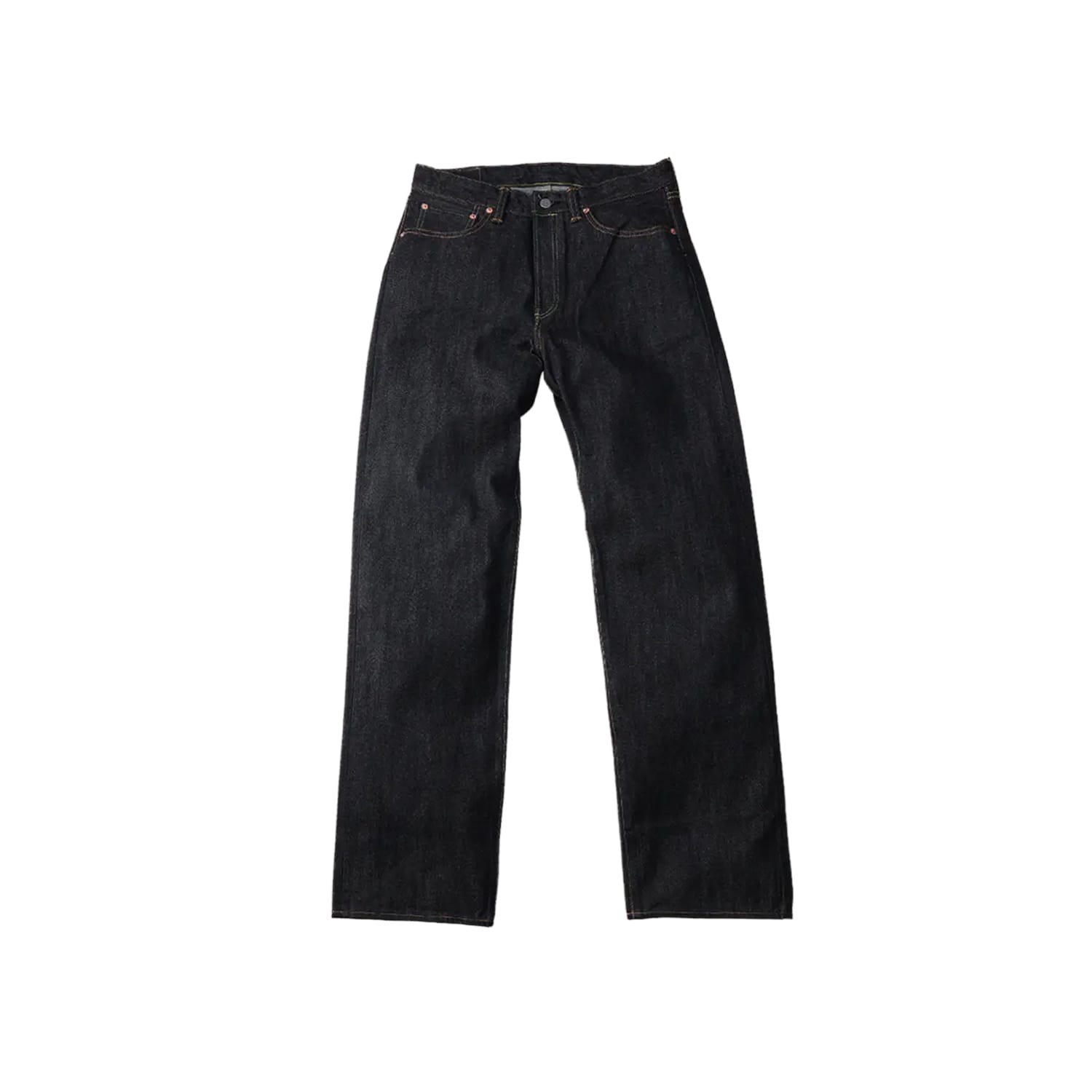The Flat Head FN-D111 14.5oz Left Hand Twill Zimbabwe Cotton Wide Straight Jeans Indigo