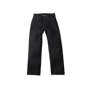 The Flat Head FN-D111 14.5oz Left Hand Twill Zimbabwe Cotton Wide Straight Jeans Indigo