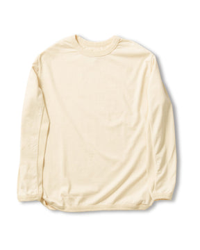 Full Count Flat Seam Heavyweight Long Sleeve T-Shirt Ecru