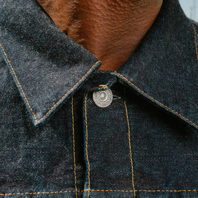 トップス FLAT HEAD SF CALIFORNIA MUSTANGS XL The Flat Head 1950s Denim Jacket Black