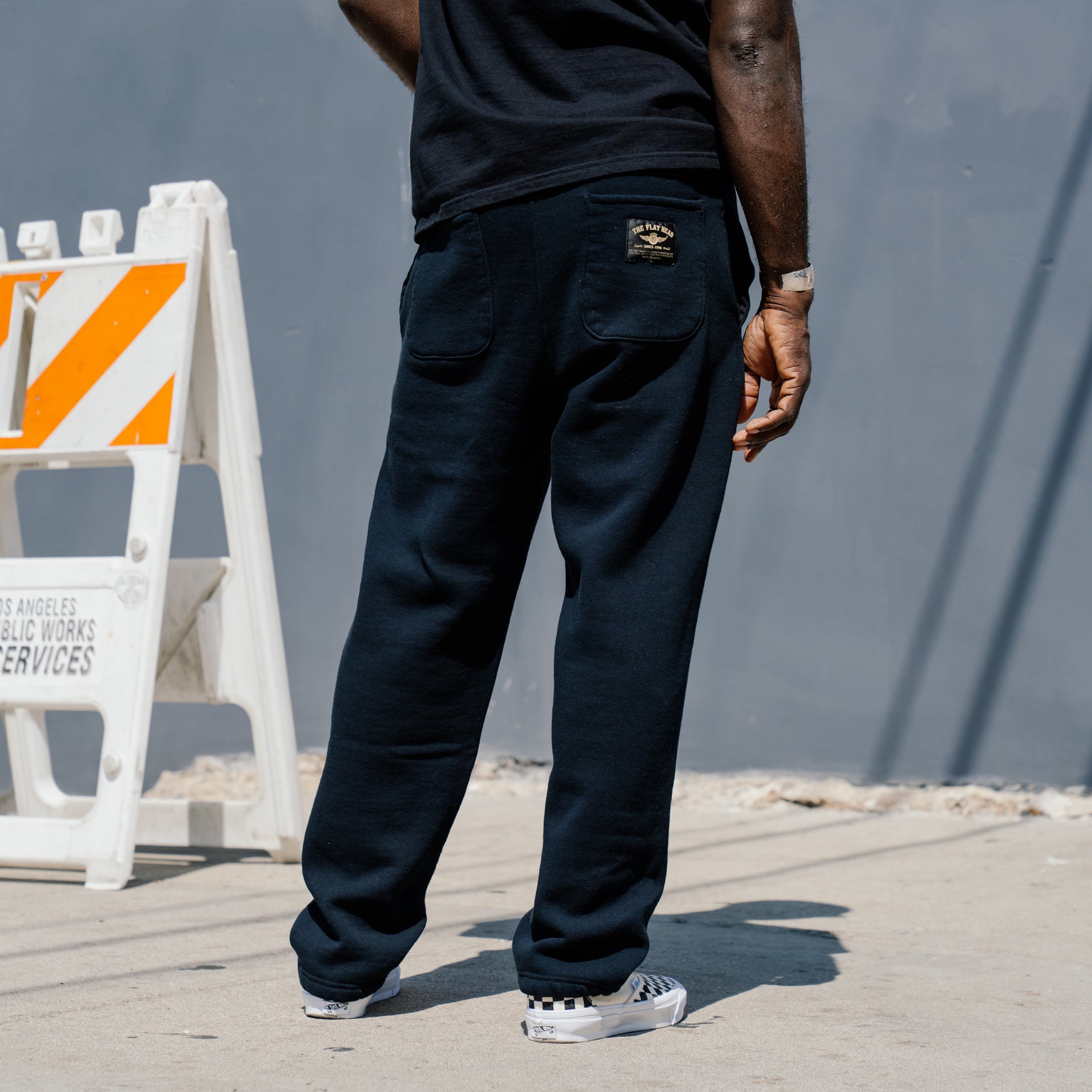 The Flat Head FN-PA-SW002 Sweatpants Black