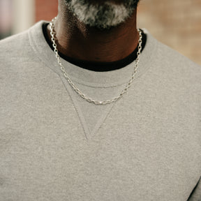 The Flat Head FN-SWC-301 Loopwheel Crewneck Sweatshirt Grey