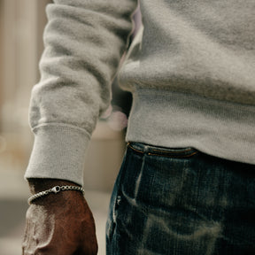 The Flat Head FN-SWC-301 Loopwheel Crewneck Sweatshirt Grey