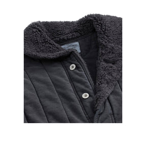 RRL Fleece-Collar Quilted Jersey Jacket Faded Black