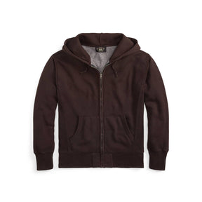 RRL Fleece Full-Zip Hoodie Faded Black