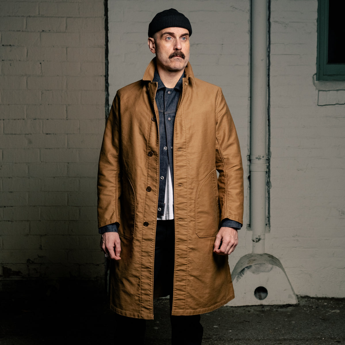 Stevenson Overall Co. ForgeWear Mechanic Coat Camel FINAL SALE