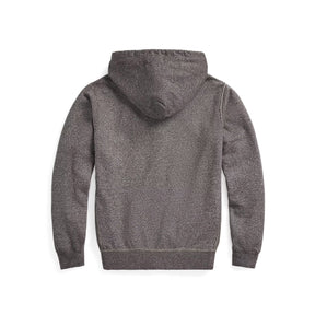 RRL French Terry Full Zip Hoodie Charcoal Heather