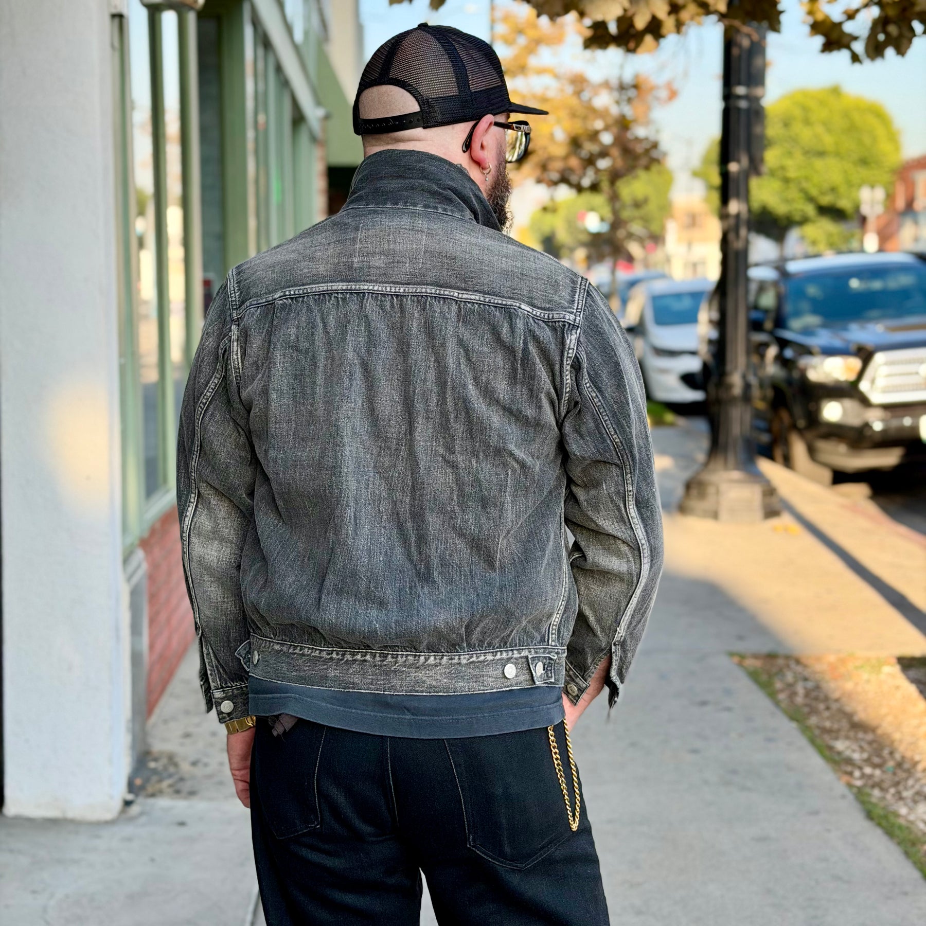 Full Count 2102BKHW Type 2 Black Denim Jacket Dartford