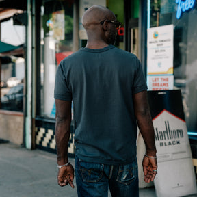 Full Count Flat Seam Heavyweight T-Shirt Ink Black