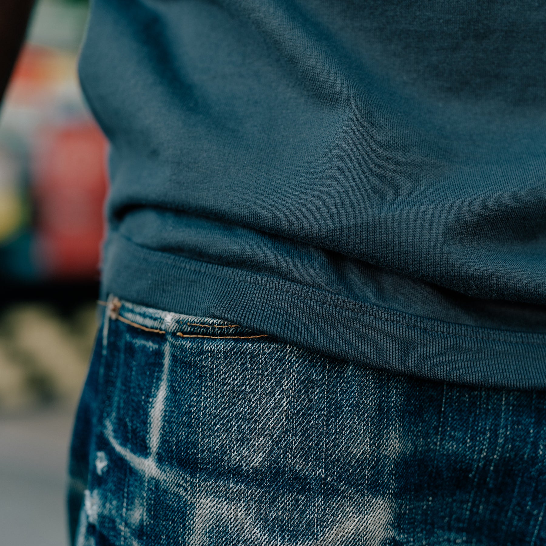 Full Count Flat Seam Heavyweight T-Shirt Ink Black