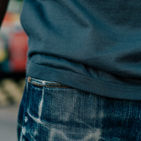 Full Count Flat Seam Heavyweight T-Shirt Ink Black