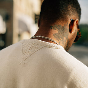 Full Count 3741-23 Double V Set in Sleeve Mother Cotton Ecru