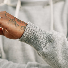 Full Count 3745-22 After Hood Sweat Shirt Mother Cotton Heather Gray