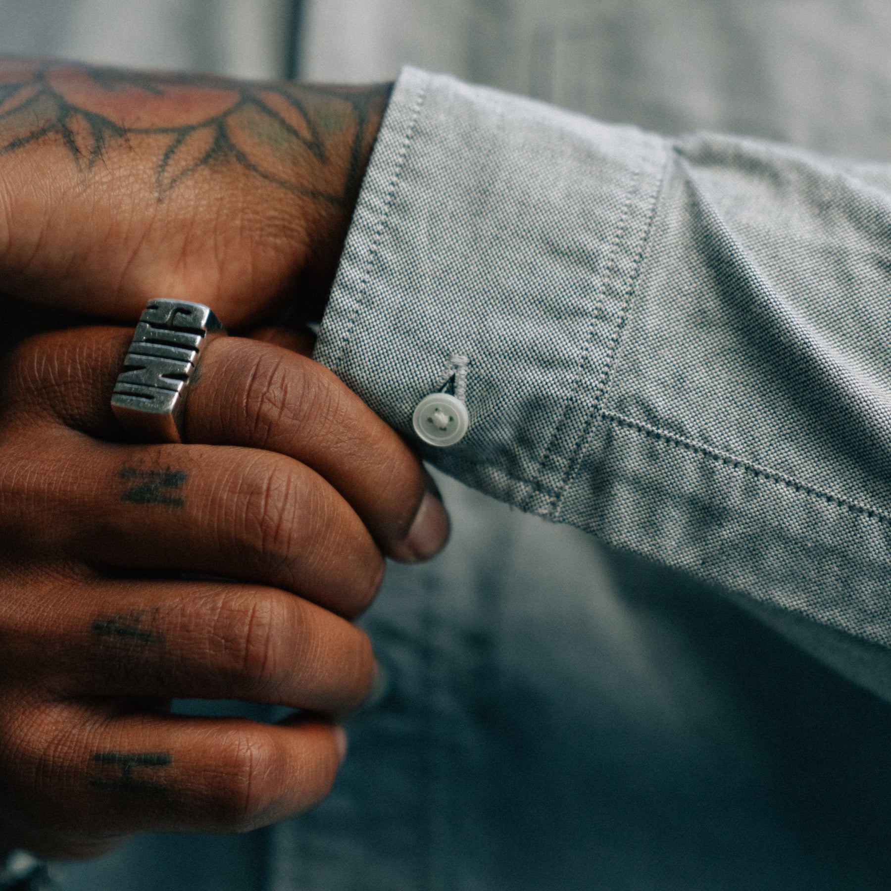 Full Count 4081 Good Old B.D. Shirt Gray