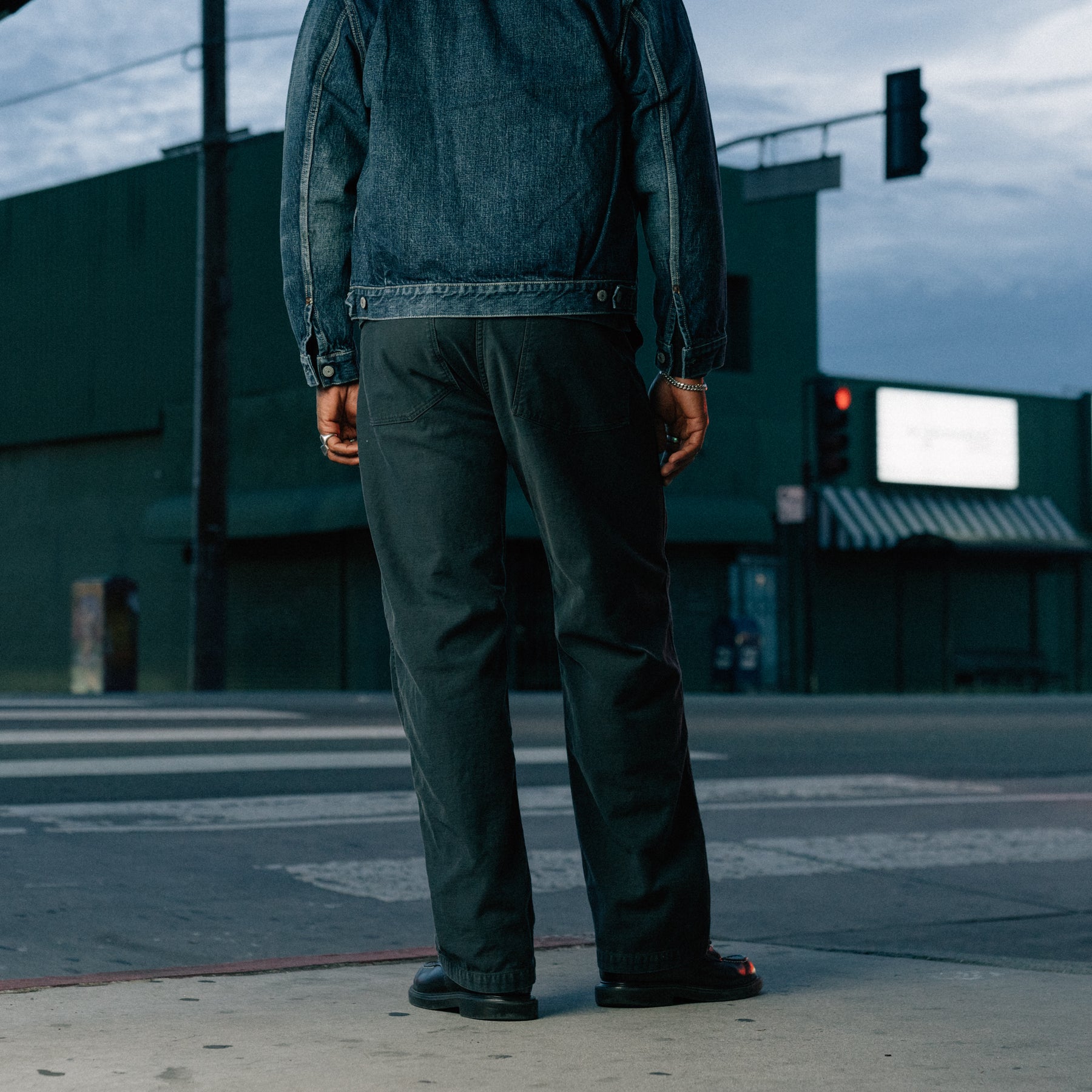 Full Count 1992-14A Utility Trousers Black