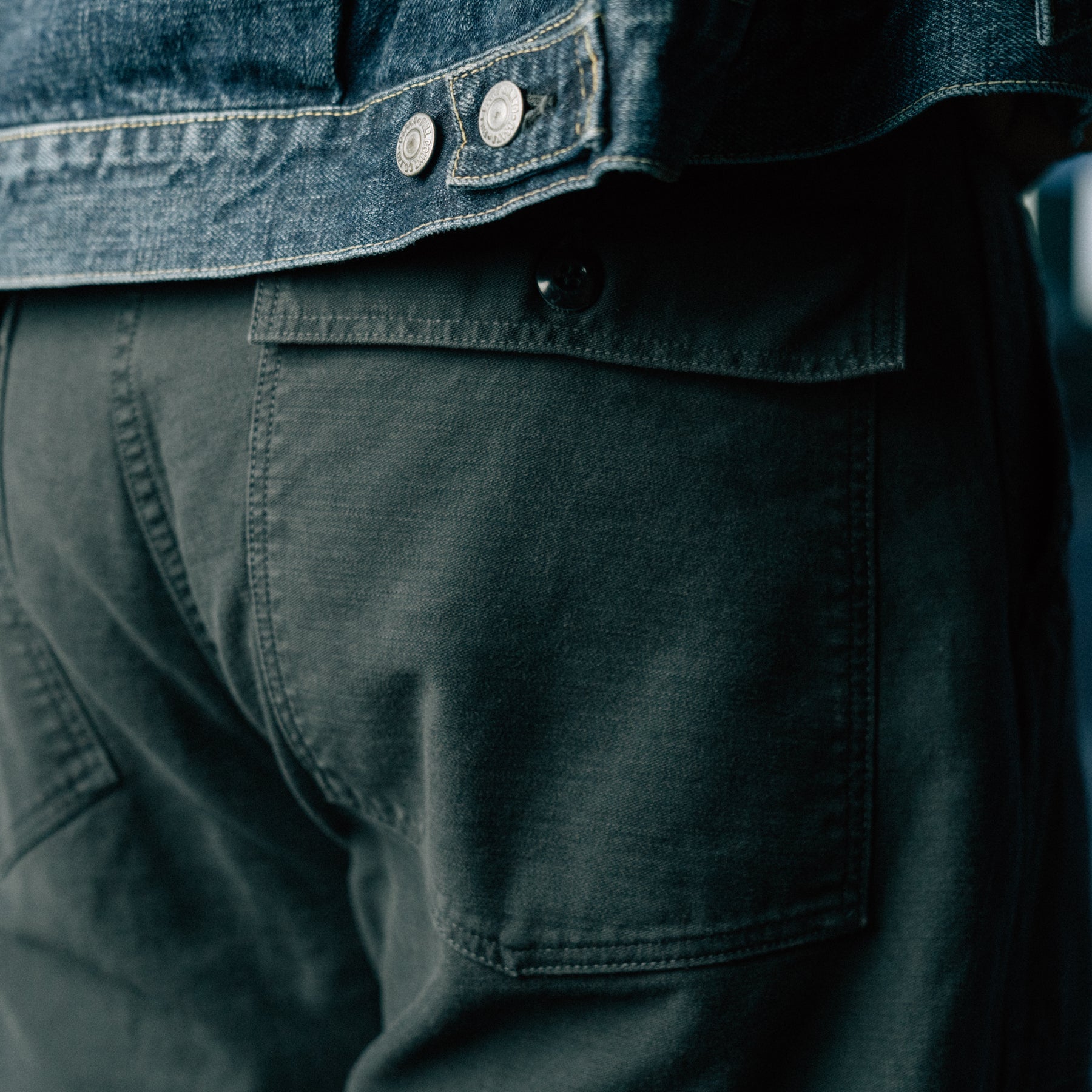 Full Count 1992-14A Utility Trousers Black