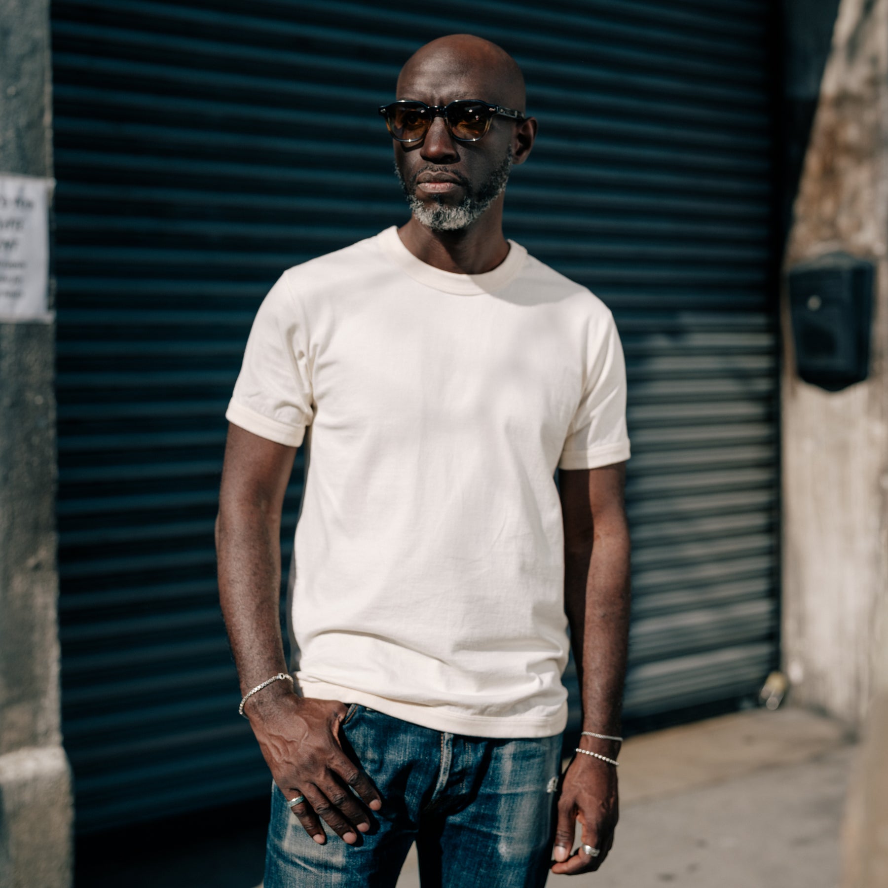 Full Count Flat Seam Heavyweight T-Shirt White