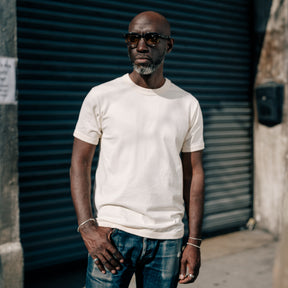 Full Count Flat Seam Heavyweight T-Shirt White