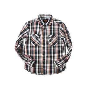 UES Heavy Flannel Shirt Navy