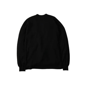 The Flat Head Henley Neck Thermal Black