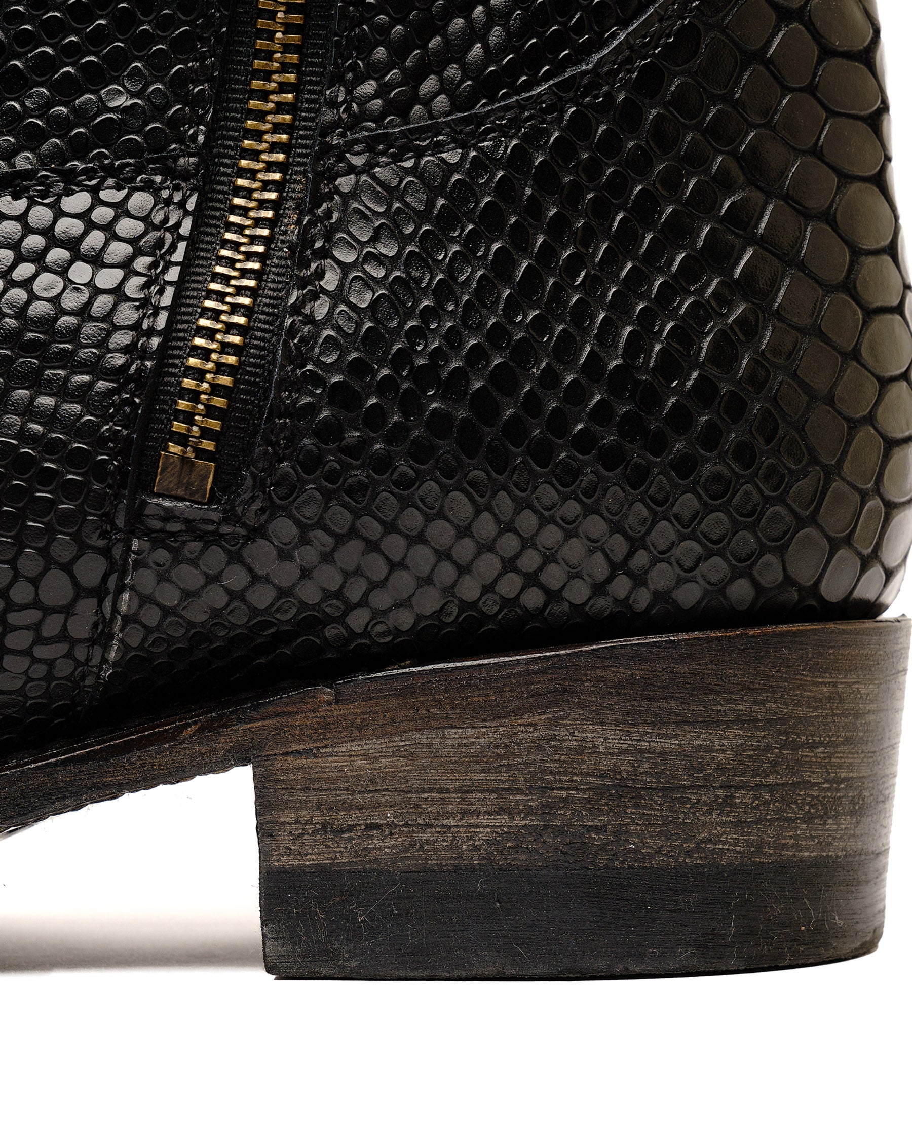Santa Rosa Brand x Snake Oil Provisions Heartbreaker Boot Black Snake