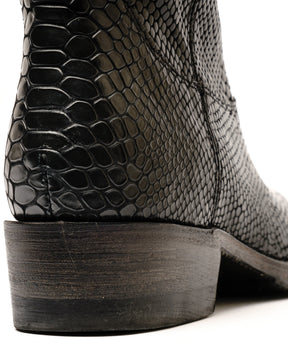 Santa Rosa Brand x Snake Oil Provisions Heartbreaker Boot Black Snake