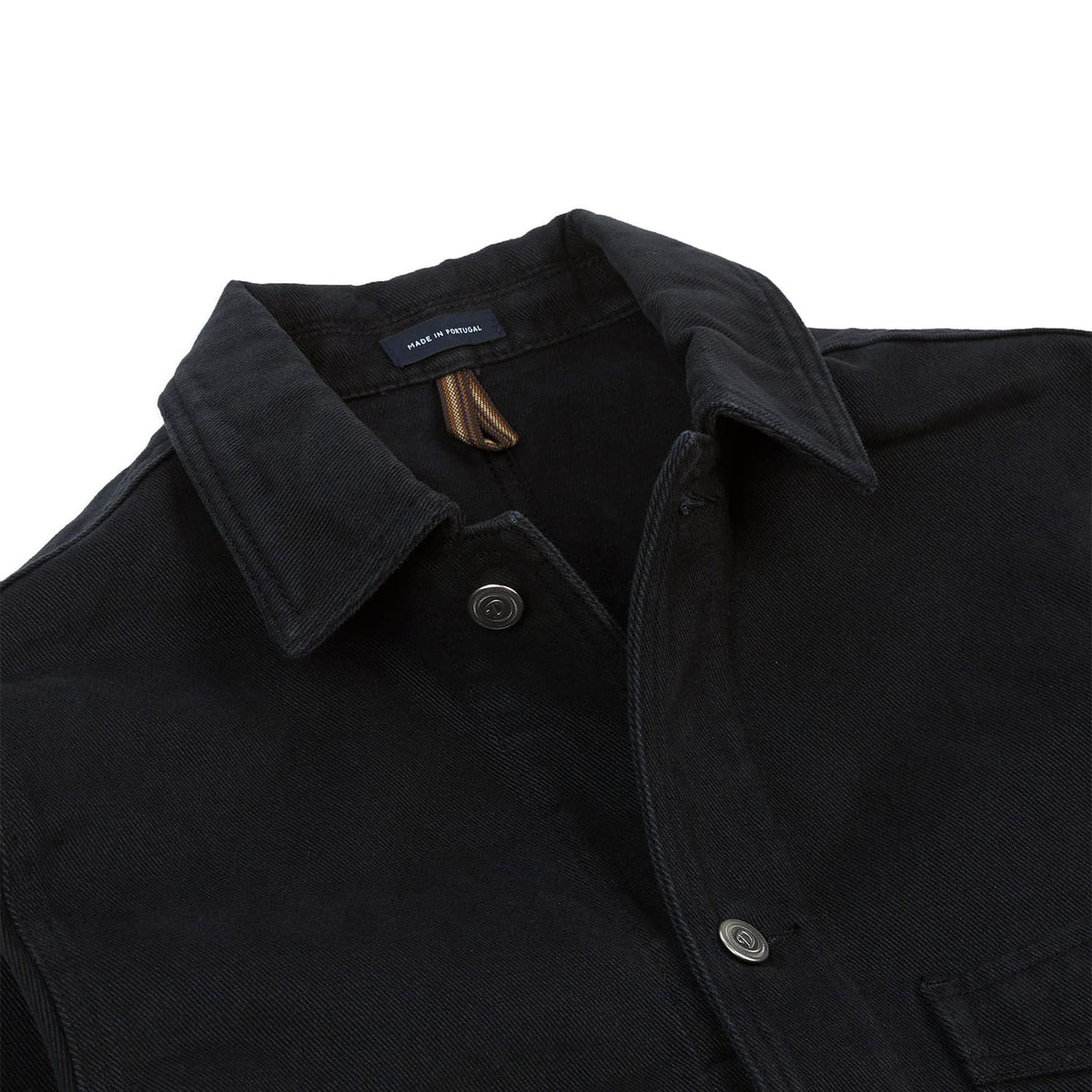 Drake's Black Heavy Twill Cotton Five-Pocket Chore Jacket