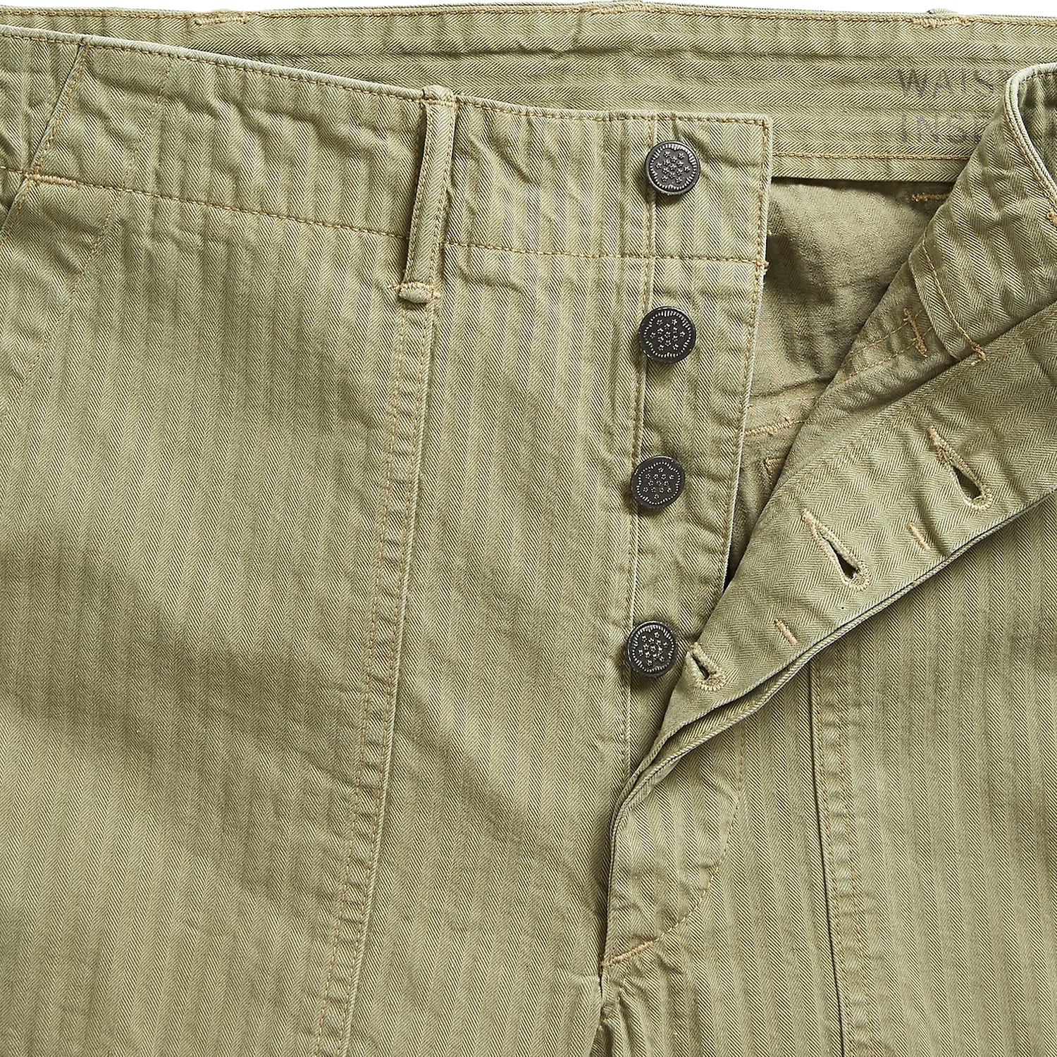 RRL Herringbone Utility Pant Brewster Green