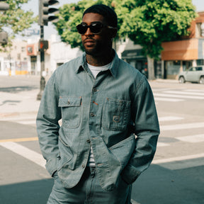 Polo Ralph Lauren Indigo Hickory-Stripe Utility Jacket