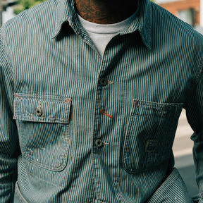 Polo Ralph Lauren Indigo Hickory-Stripe Utility Jacket