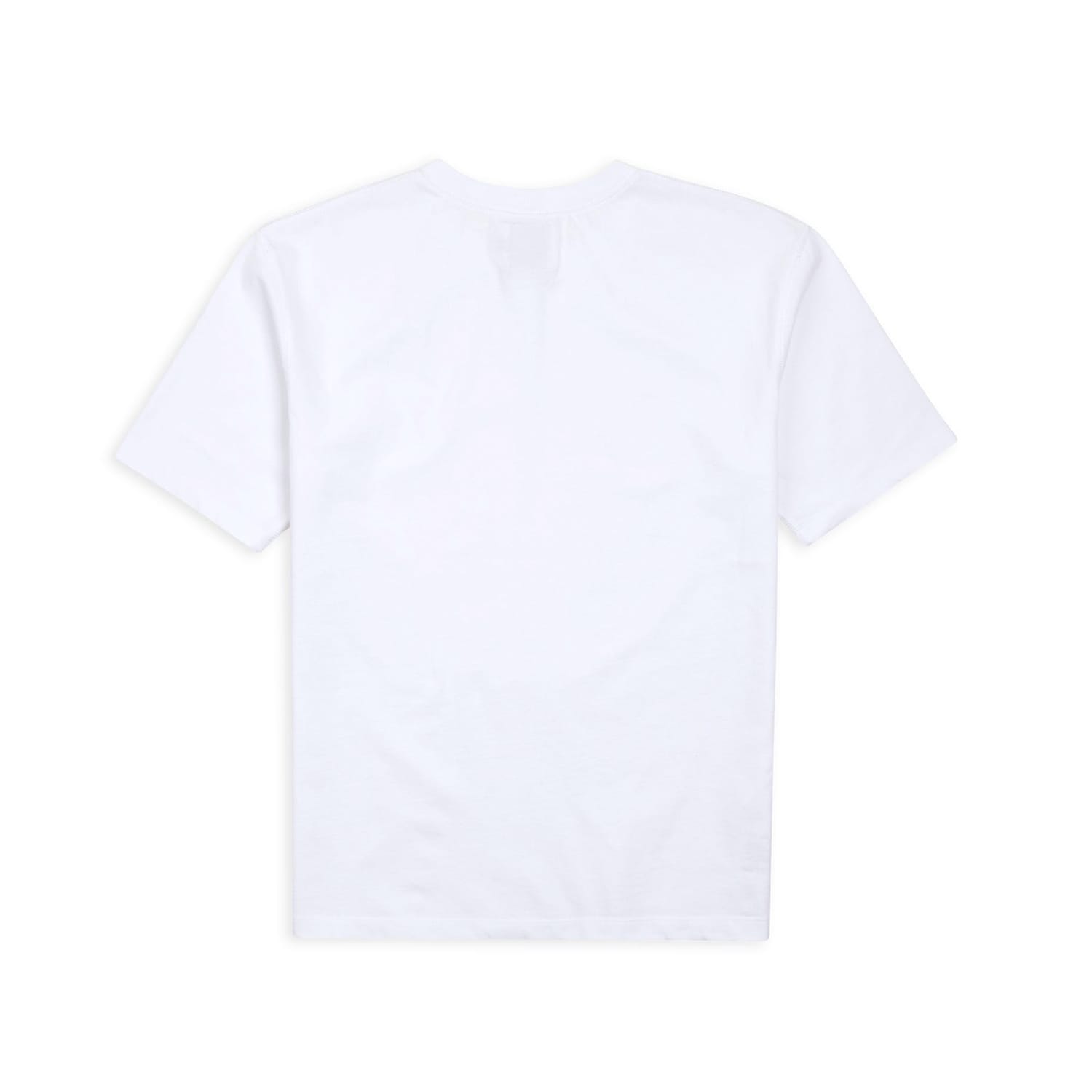 Drake's White Cotton Crew Neck Hiking T-Shirt