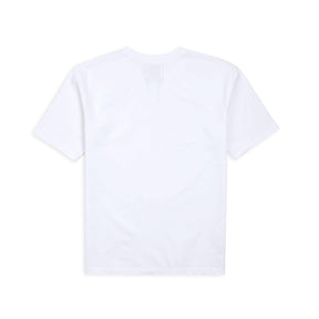 Drake's White Cotton Crew Neck Hiking T-Shirt