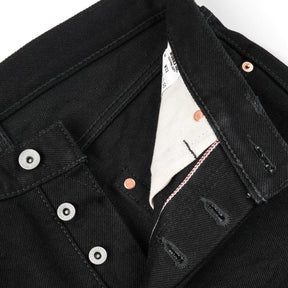 Iron Heart IH-634-SBG 21oz Selvedge Denim Straight Cut Jeans Superblack Fades to Grey