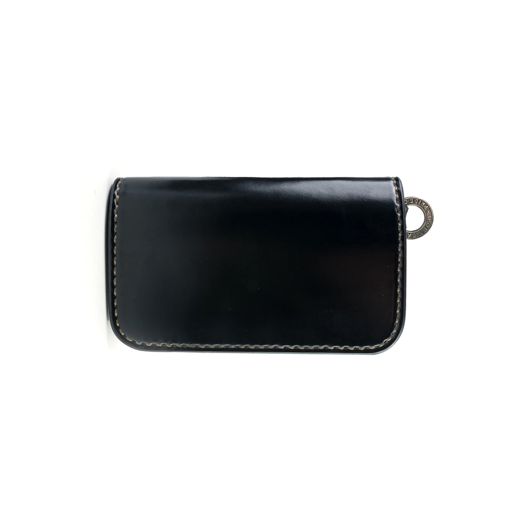 Iron Heart IHG-02-BLK Medium Shell Cordovan Wallet Black