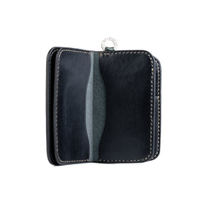 Iron Heart IHG-02-BLK Medium Shell Cordovan Wallet Black