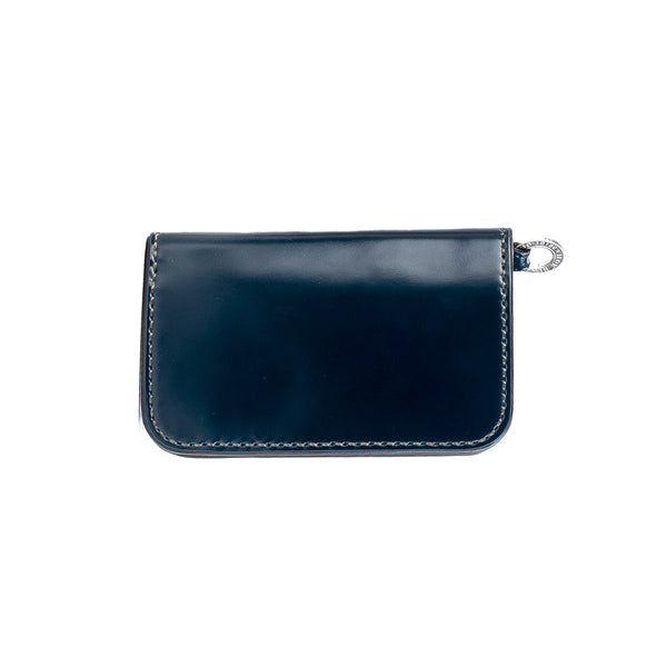 Iron Heart IHG-02-NAV Medium Shell Cordovan Wallet Navy Blue