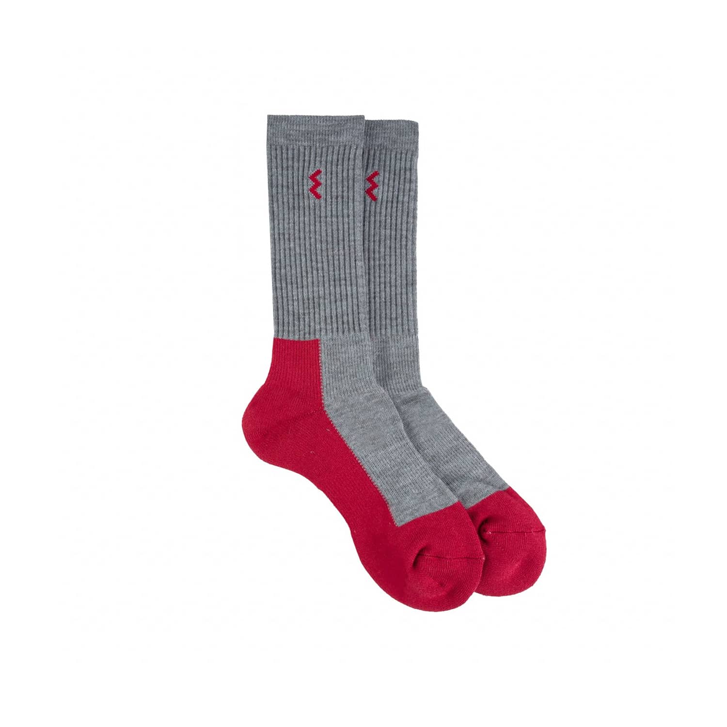 Iron Heart Work Boot Socks Grey/ Red