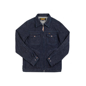 Iron Heart IHJ-122-IND 14oz Broken Twill Selvedge Denim Work Jacket Indigo