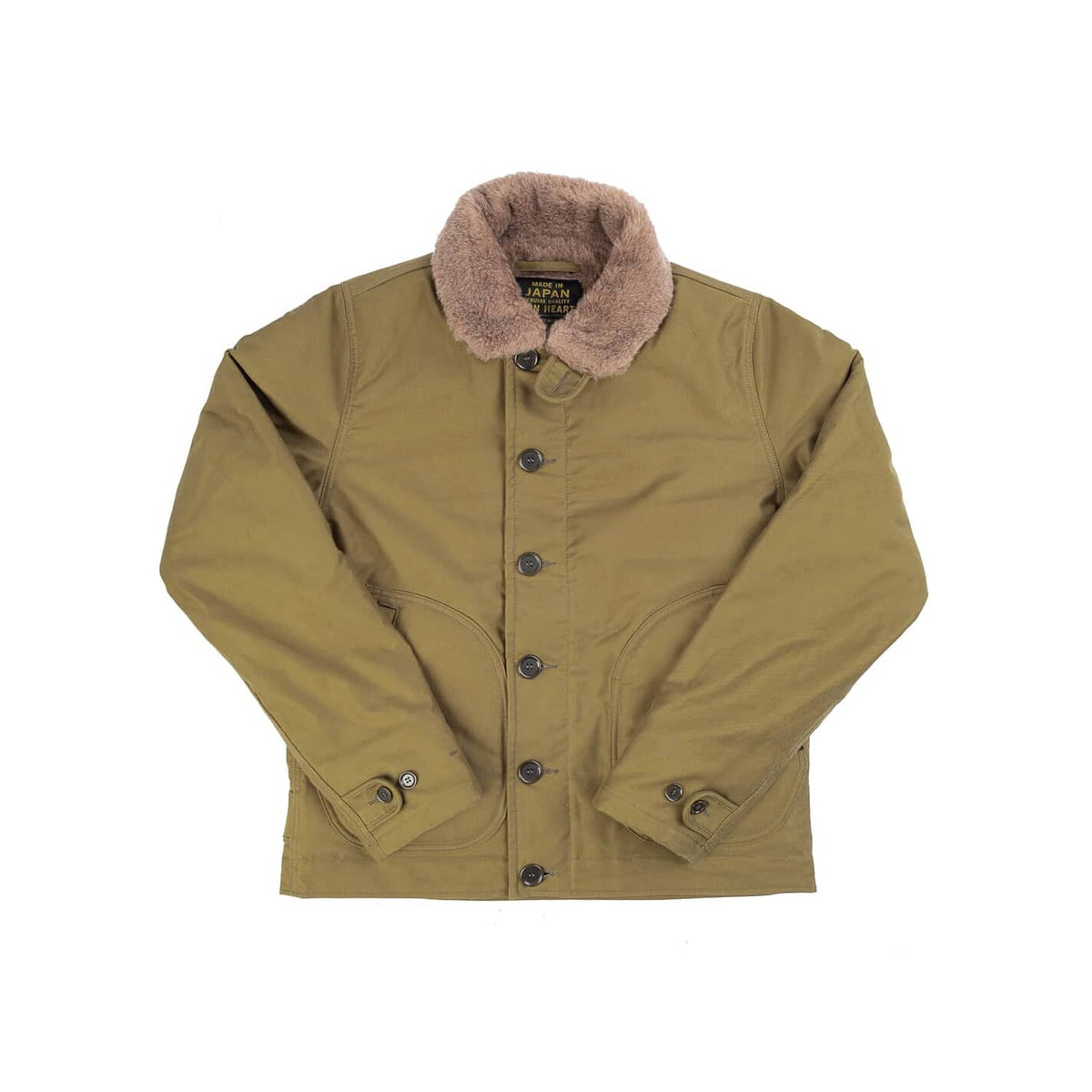 Iron Heart IHM-35-KHA Whipcord N-1 Deck Jacket Khaki