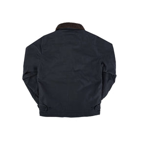 Iron Heart IHM-37-BLK Oiled Whipcord N1 Deck Jacket Black