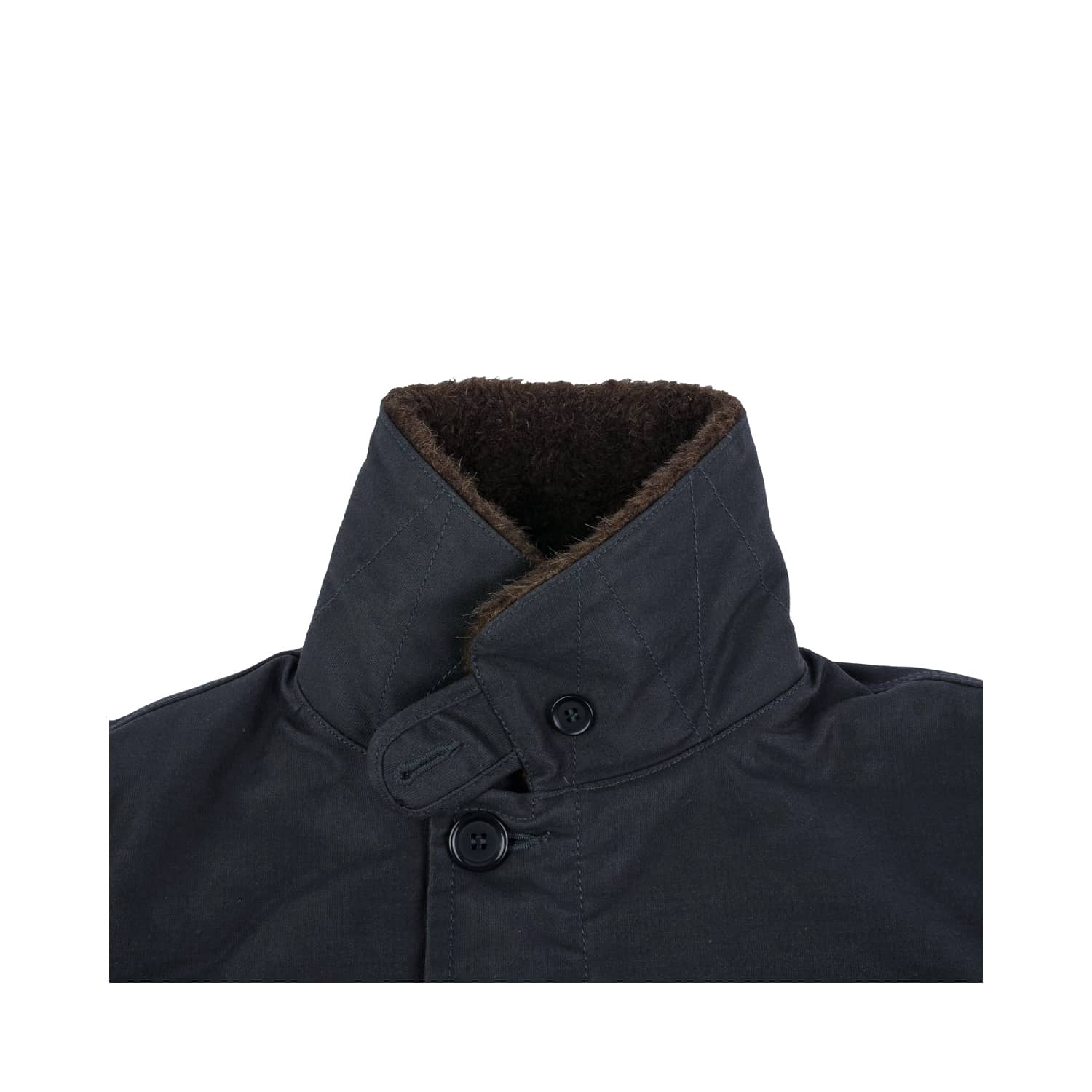 Iron Heart IHM-37-BLK Oiled Whipcord N1 Deck Jacket Black